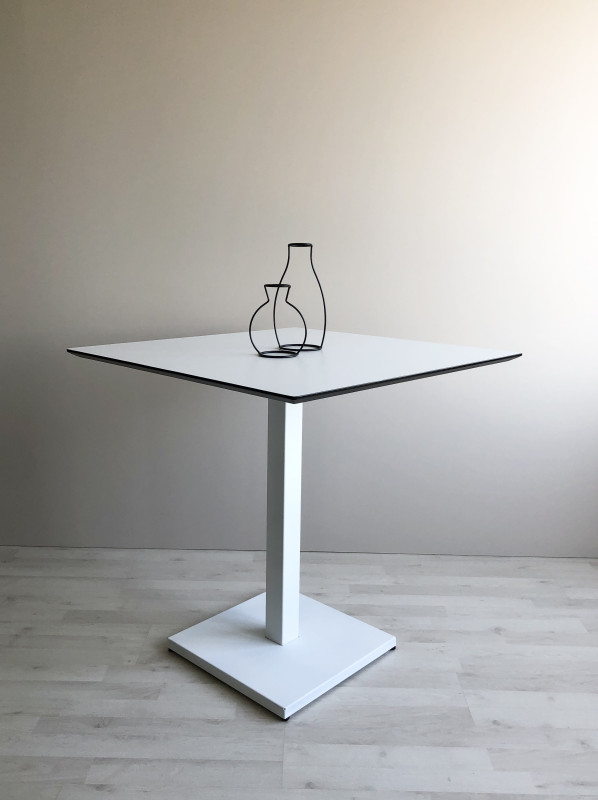 Столешница HPL на основе фанеры влагостойкая - толщина 19 мм (прямоугольная) Белый_3